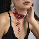 Women's Fashion Gothic Pearl Necklace EX-STOCK