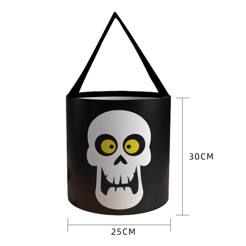 Halloween Candy Bag - Handheld LED Light-up Pumpkin Bag Tube, Halloween Trick-or-Treat Bag - EX-STOCK Canada