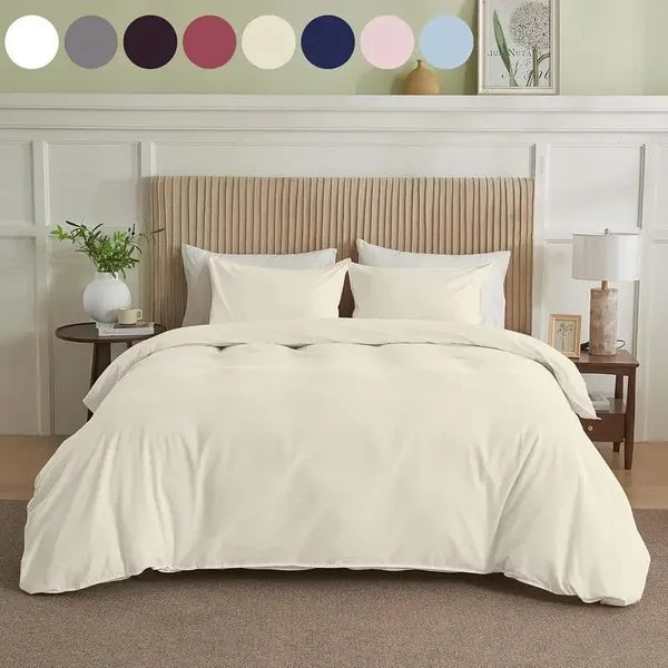 Serta Simply Clean Solid Duvet Cover King EX-STOCK Canada 