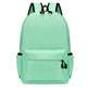 Mint green backpack on a white background