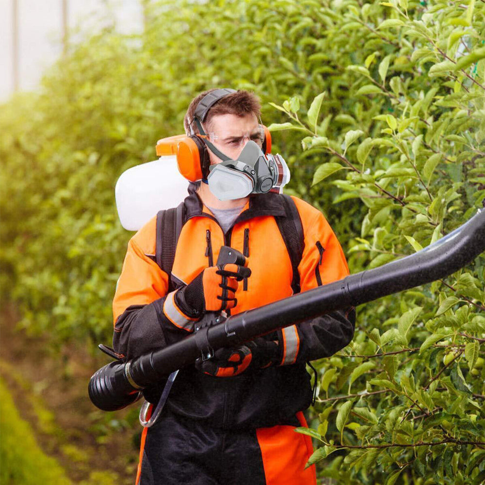 7in1 Half Face Gas Mask Facepiece Spray Painting Respirator Reusable Safety Suit For 6200 With Filter Chemical And Other Work Protection EX-STOCK