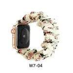 Women Replaceable Sew Floral  Elastic Hair Band Strap Wristband for iwatch - EX-STOCK CANADA