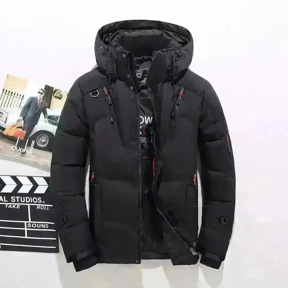 Outdoor Leisure Winter Thickened Hooded Men's Winter Puffer Coat - EX-STOCK CANADA