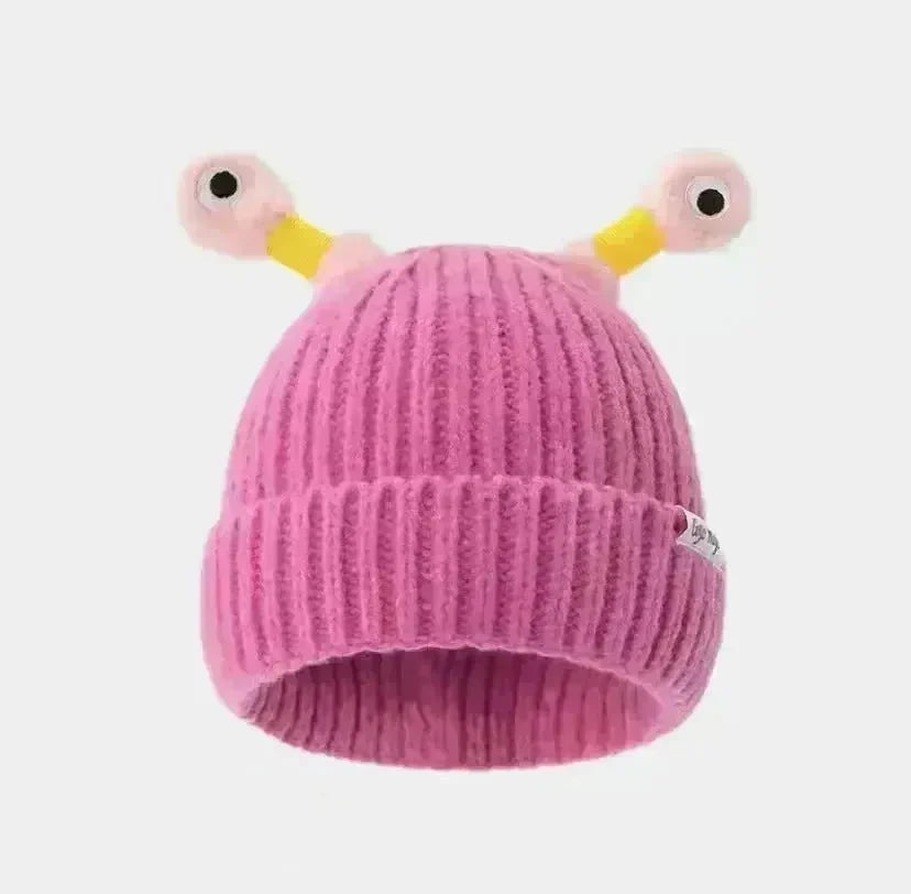 New Cute Luminous Fall Winter Warm Ear Protection Wool Cartoon All-matching Knitted Beanie Hat - EX-STOCK CANADA