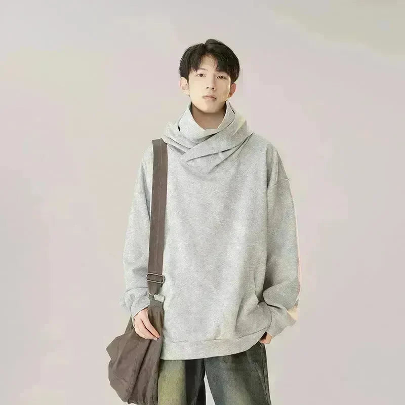 Autumn Winter Oversized Turtleneck Hoodie  Pullover for mens - EX-STOCK CANADA