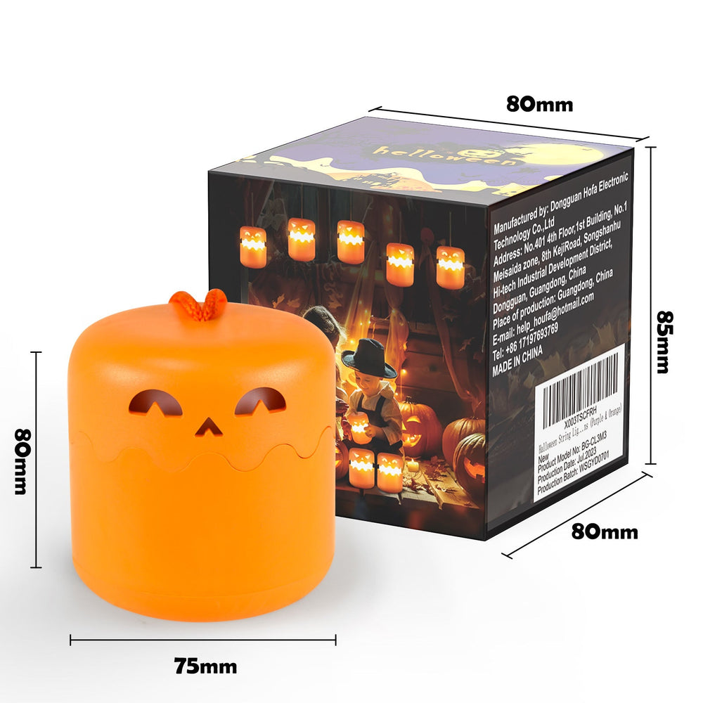 Halloween Pumpkin Lamp Foldable Portable Small Night Lamp EX-STOCK