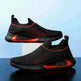 Fashion Mesh Sock Shoes With Striped Design Men Outdoor Breathable Slip-on Sneakers Casual Lightweight Running Sports Shoes - EX-STOCK CANADA