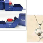 Hot Valentine's Day Gifts Metal Rose Jewelry Gift Box Necklace For Wedding Girlfriend Necklace Gifts - EX-STOCK CANADA