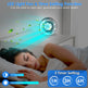 Foldable Rechargeable LED Desk Fan Wall Mounted Fan With Magnetic Remote Hanging Oscillating Fan With 4 Speeds 2 Brightness Time Setting Automatic Rotation EX-STOCK