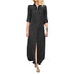 Summer New Women's Loose Solid Color Casual Single-breasted Denim Dress - EX-STOCK CANADA