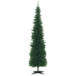 7' PVC Slim Pencil Artificial Christmas Tree 390 Branch Tips EX-STOCK Canada 