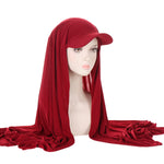 Solid Color Women's Scarf Hat Middle East All-matching Pullover Scarf Muslim Tam-o'-shanter - EX-STOCK Canada