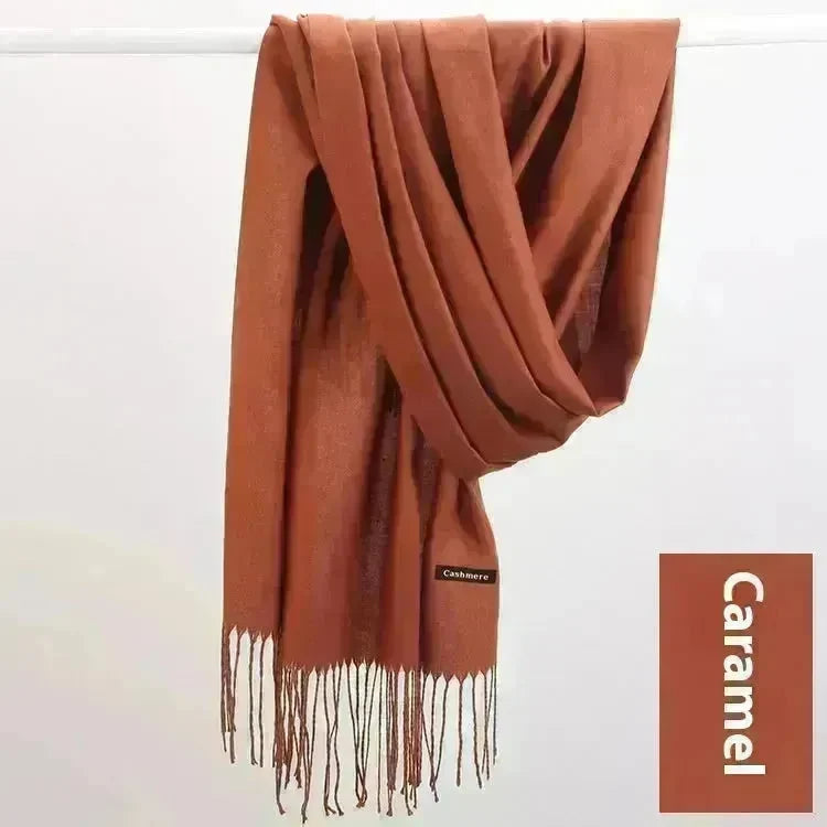Pure Color Warm Keeping Scarf All-match Cashmere Shawl - EX-STOCK CANADA