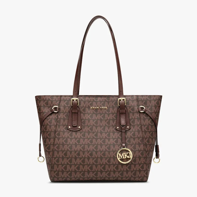 Big Retro Fashion Brown Leather bucket Bag - EX-STOCK CANADA