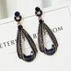 Retro Diamond Irregular Drop Silver Stud Earrings - EX-STOCK CANADA