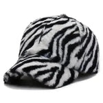 Fashion Leopard Fleece Baseball All-matching Peaked Cap - EX-STOCK CANADA