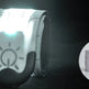 Reflective safety bands with a glowing light on a dark background, labeled '2pcs'.