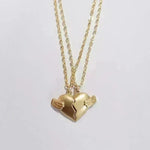Collar de amor por imán creativo 2 PPC Collar de forma rompecedente Joyas personalizadas para hombres y mujeres para el Día de San Valentín