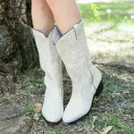 Black Western Cowboy Boots Pointed Toe Shoes Women - EX-STOCK CANADA