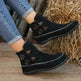 Button Design Ankle Boots For Women Autumn And Winter - EX-STOCK CANADA