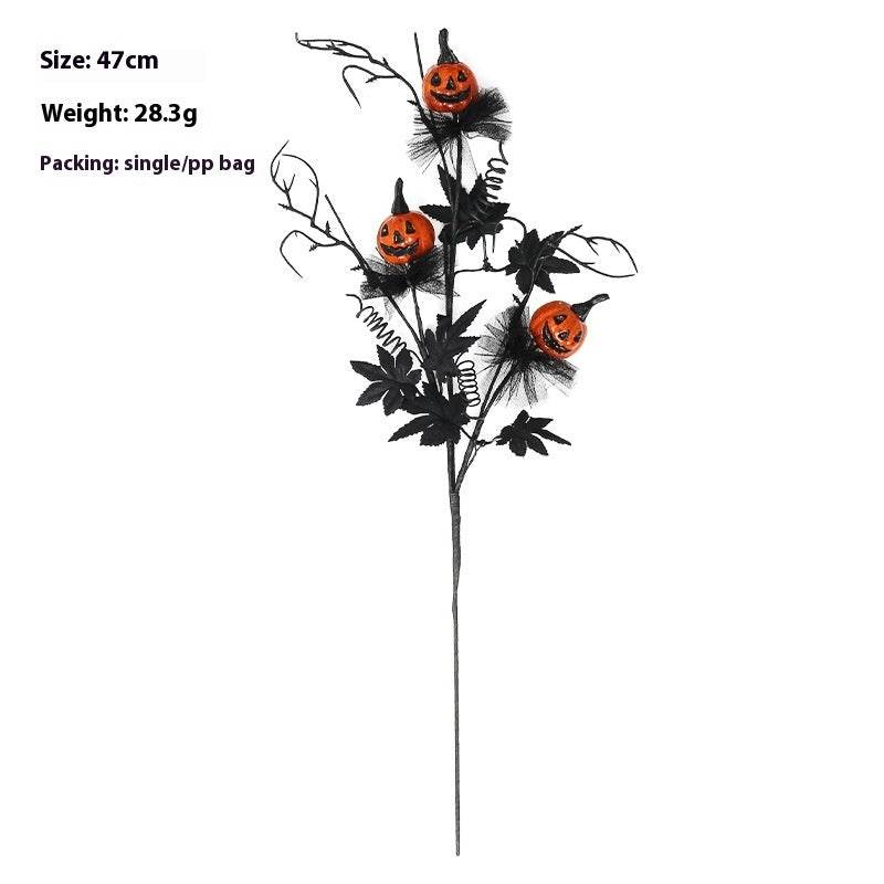 Halloween Decorations Black Horror Pumpkin Twig Cutting Bouquet EX-STOCK