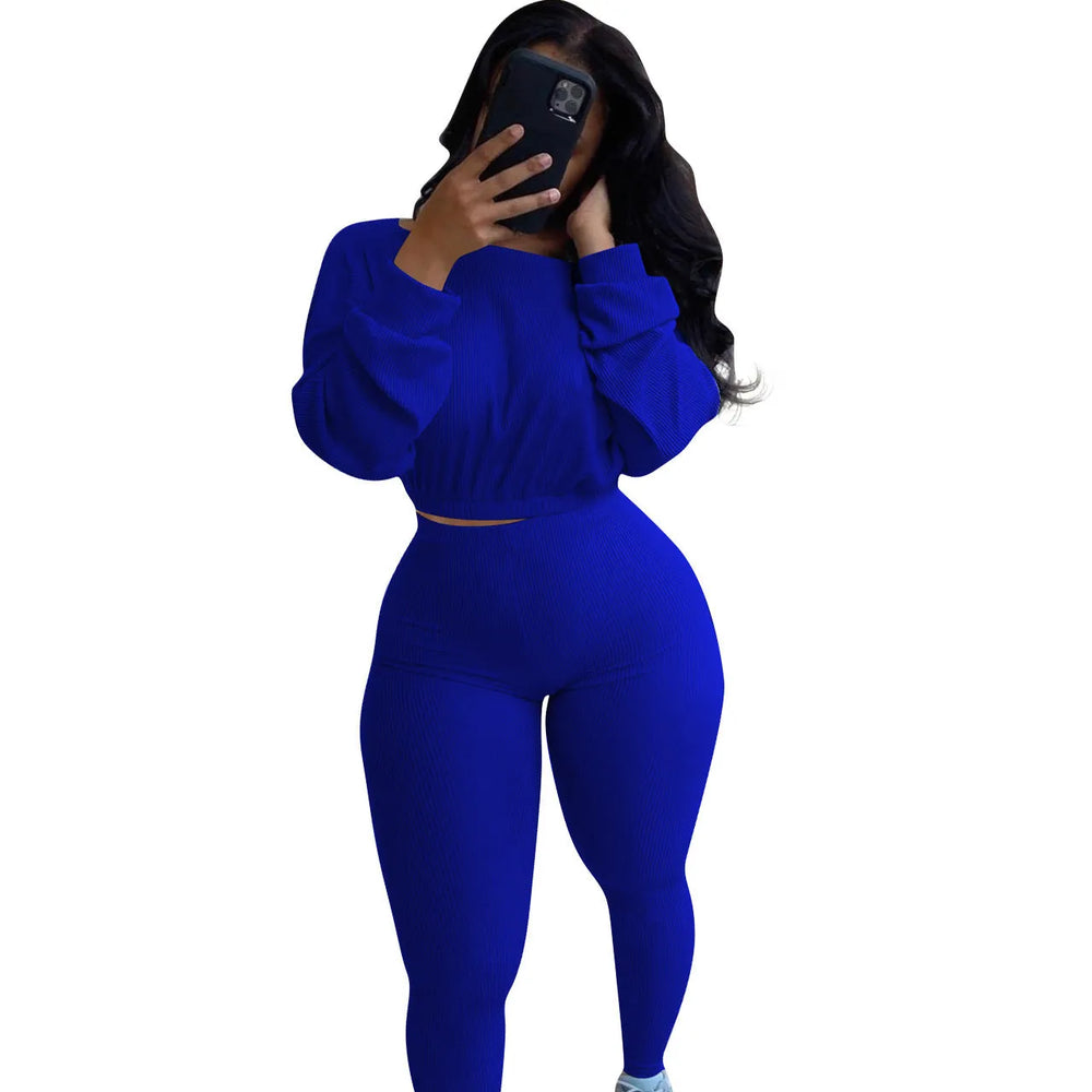 Ladies Autumn 2pcs Athleisure wear Outfit set - EX-STOCK CANADA
