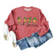 Women's Christmas Printed Long Sleeved  Pullover Sweatshirt - EX-STOCK CANADA