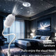 Planet Star Projector Lamp – Galaxy Night Light for Bedroom Romantic Ceiling Decor
