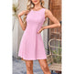 Plain Chic Short Sleeveless Dress A-Line Summer Club Party Dress EX-STOCK