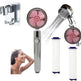 Propeller Driven Shower Head With Stop Button And Cotton Filter Turbocharged High Pressure Handheld Shower Nozzle - EX-STOCK CANADA