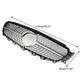 Diamond Silver Edge Front Grille For 2016 To 2019 Mercedes-Benz W213 E300 E400 EX-STOCK