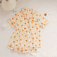 Summer Japanese Bubble Cotton Cute Orange Pajamas For Women - EX-STOCK Canada