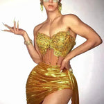 Vestido de corsé sin tirantes Tubo para mujeres