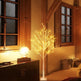 4FT Snowflake Christmas Tree With 48 LED Lamp Artificial Snowflake Pine Tree Home Decoration For Holiday EX-STOCK
