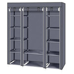 69 Portable Clothes Closet Wardrobe Storage Organizer With Non EX-STOCK