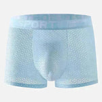 Ropa interior masculina Mid de la cintura Mesh Seda Mesh Sport Sport Boxer Brief
