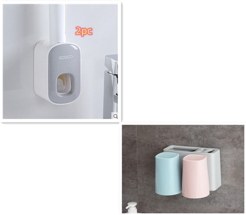 Wall Mounted Automatic Toothpaste Holder Bathroom Accessories Set Dispenser EX-STOCK Canada 
