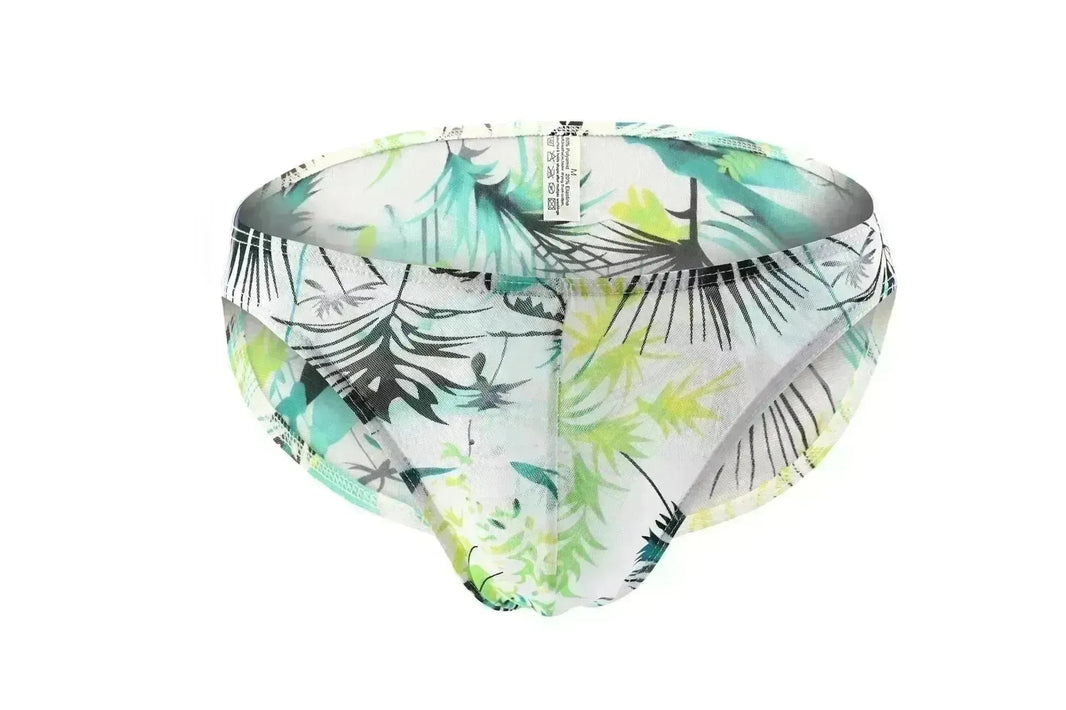 Men's Printed Briefs Breathable Mesh Multi-color Underwear