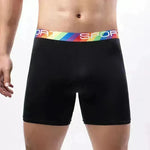 Summer Sports Spandex Plain Boxer Boxer Sorth Cear for Men