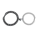 Magnetic Couple Bracelet Suit Cuban Link Chain