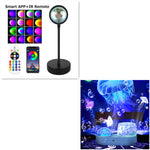 Sunset Projection Lamp Sunset Projector Night Light Wall Decoration Lighting EX-STOCK Canada 