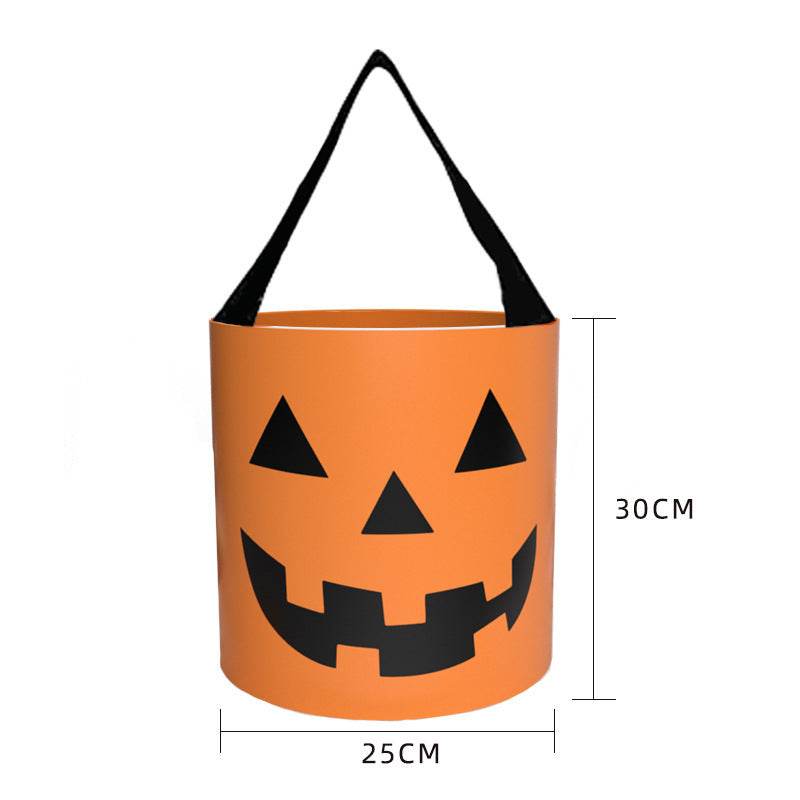 Halloween Candy Bag - Handheld LED Light-up Pumpkin Bag Tube, Halloween Trick-or-Treat Bag EX-STOCK