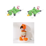 Pet Toy Donkey Shape Corduroy Chew Toy For Dogs Puppy Squeaker Squeaky Plush Bone Molar Dog Toy Pet Training Dog EX-STOCK Canada 