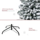 9ft Flocked Christmas Tree, Pencil Christmas Tree With Realistic Branch Tips, Folding Metal Stand, Green EX-STOCK Canada 