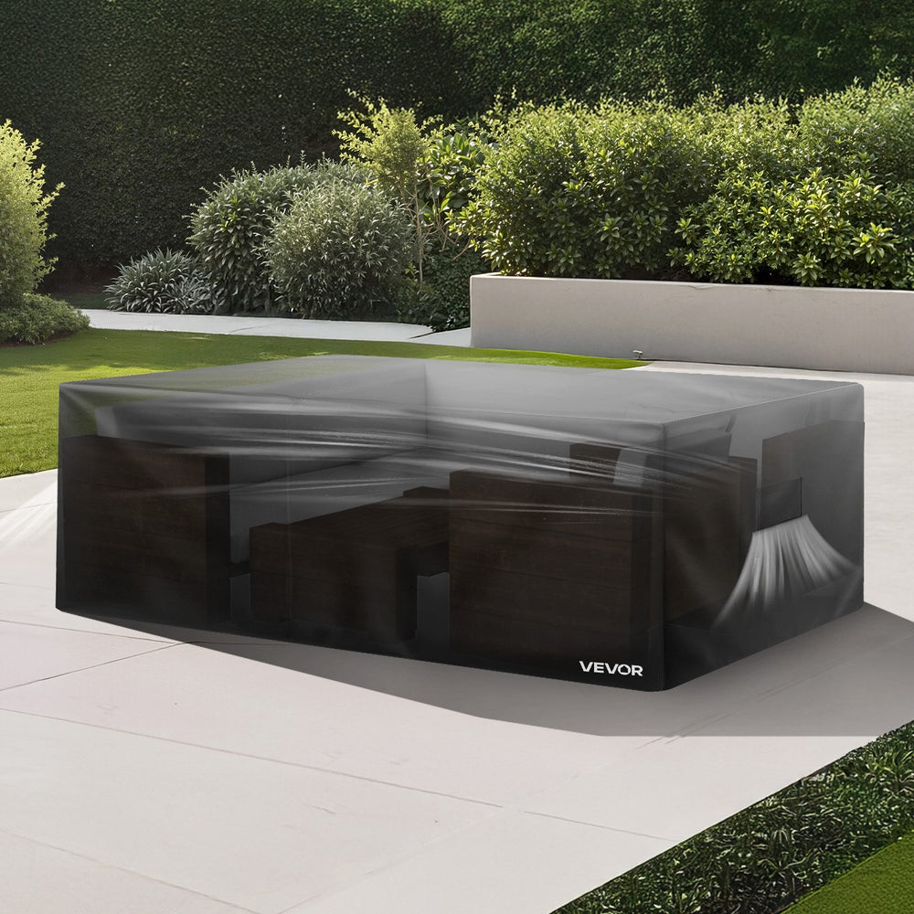 Funda para Muebles de Patio al Aire Libre 420D Impermeable para Mesa, Sillas y Sofá 94x94 PulgadasEX-STOCK Canada 
