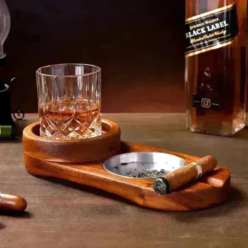 Luxury 2 In 1 Wooden Ashtray - EX-STOCK CANADA