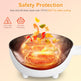Electric Hot Pot Non-Stick Frying Pan Portable Rapid Noodles Cooker With Long Handle Steamer Spatula Dual Power Control Overheat Dry-Boil Protection For College Dorm Room Essential EX-STOCK