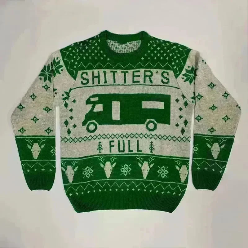 Pullover Crewneck Jacquard Christmas Sweater - EX-STOCK CANADA