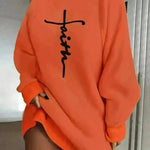 Autumn Winter Oversized Mini Sweatshirt Dress - EX-STOCK CANADA