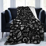 Halloween Witch Blanket Flannel Blanket EX-STOCK Canada 